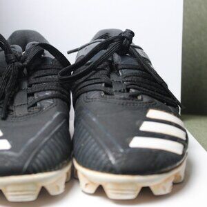 Black Unisex Size M 2.0 (W 3.0) Adidas Molded Cleats Cleats (Used)
